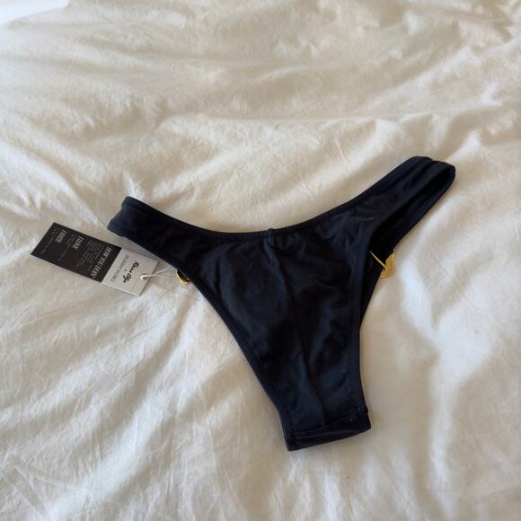 NWT RONNY KOBO x REINA OLGA Cage Bikini Bottom in Black Size S / 1 - Picture 6 of 7